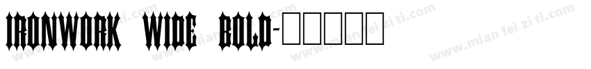 Ironwork Wide Bold字体转换